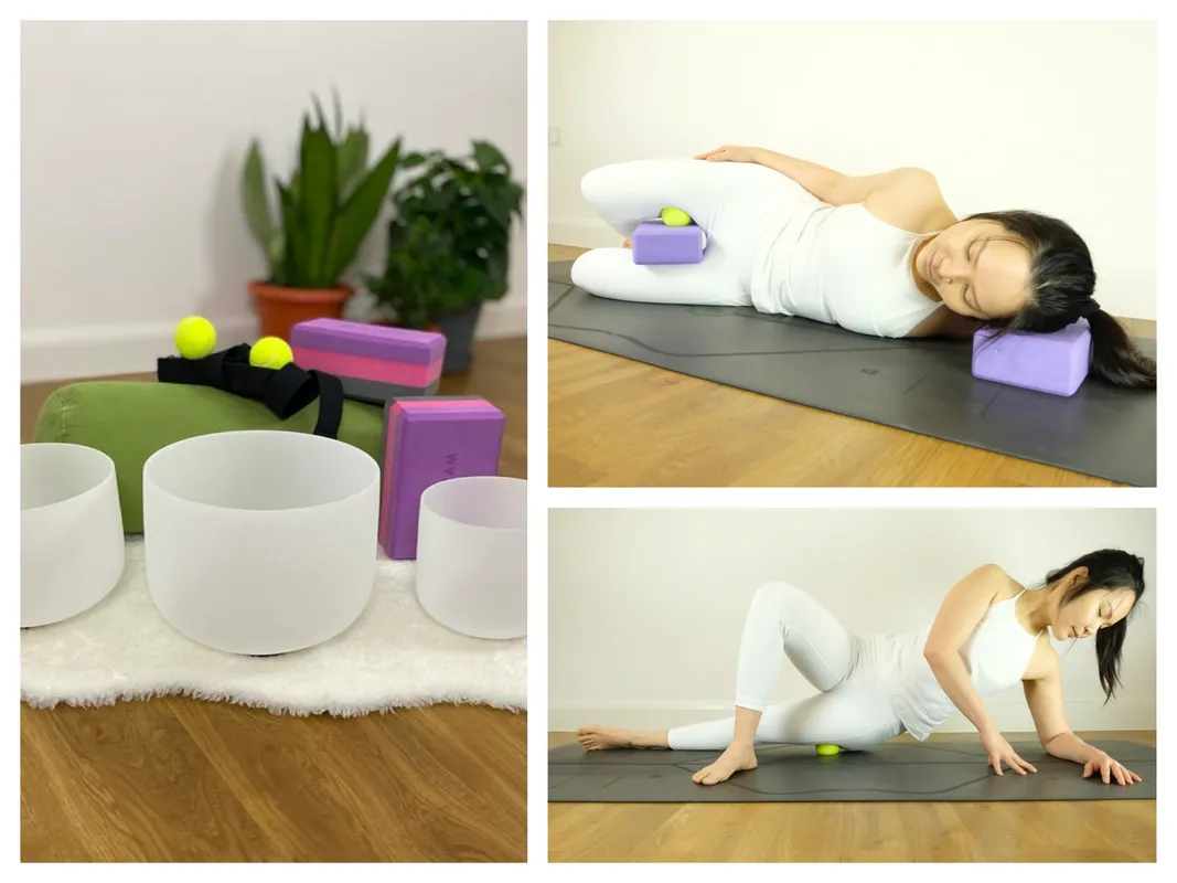 Myo-fascial poses collage